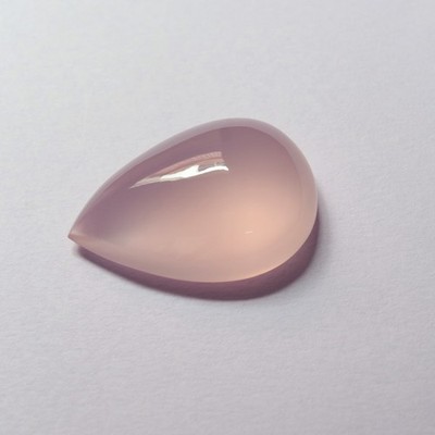 64.5Cts Natural Huge Pink Rose Quartz Pear Cabochon for Pendant 35.5x24.2 MM