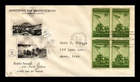 US COVER WORLD WAR II MARINES IWO JIMA FDC SCOTT 929 BLOCK OF 4 ARTCRAFT