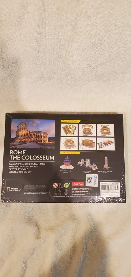 3D Puzzle National Geographic Rome Colosseum History Italy Gift Sealed New - Image 3 of 3