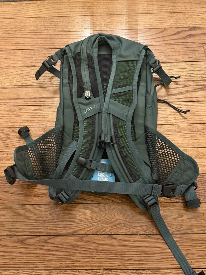 Mochila de hidratación Osprey Raptor Jr verde nueva sin vejiga de agua ni pajita Foto 3 de 4