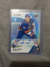 Mathew Barzal Upper Deck Allure Blue Line Auto /35 (Jake Sanderson Auto)
