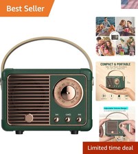 Retro Bluetooth Speaker,Vintage Decor,Small Gift for Women Men Green