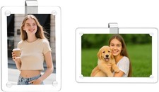 2 Pcs Car Picture Holder, Acrylic Magnetic Personalized Photo Hold Size: 2 PCS