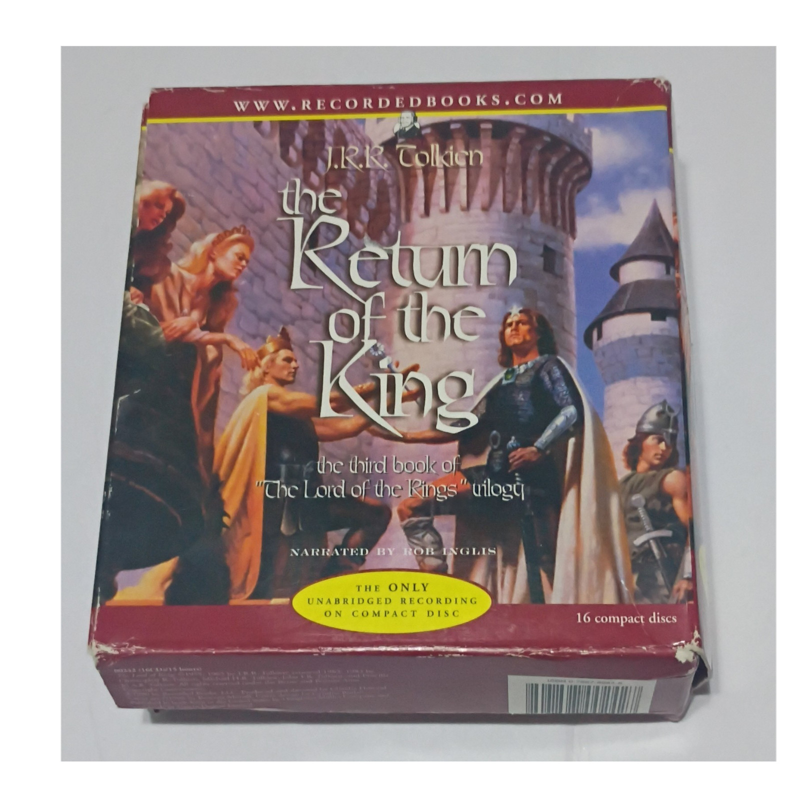 J.R.R. Tolkien Return of the King LOTR Unabridged 16 CD Audiobook Rob Inglis