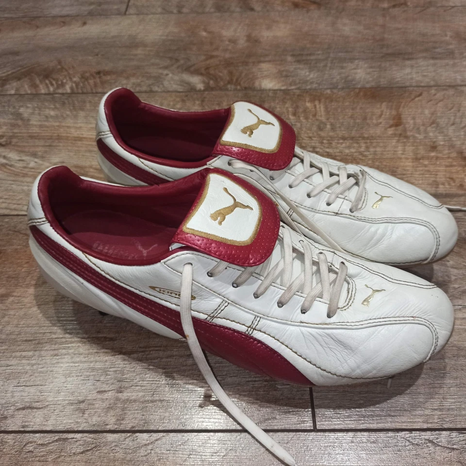 Puma King XL SG 2008 Soccer Cleats Football Boots 101586 04 white / red Size 11 - Image 2 of 4