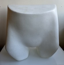 Female Mannequin Knicker Display White Plastic 32x30cm