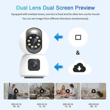 1080P HD Security Camera WiFi 2MP 360 Degree Night Security Camera