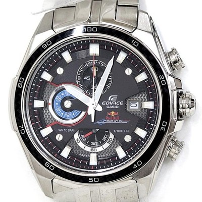 CASIO EDIFICE Red Bull Racing EF-565RBJ-1AJR Quartz Black Dial Men's Watch