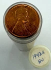 1942 S Lincoln Wheat Cent 50 Coin ROLL 1c Genuine Uncirculated San Francisco