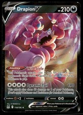 DRAPION V 118/196 HOLO ULTRA RARE LOST ORIGIN POKEMON NM