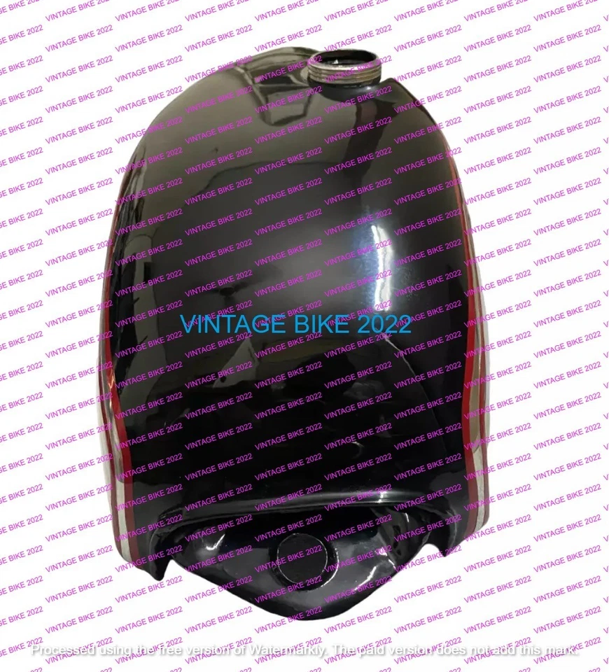 Tanque de gasolina Yamaha XT TT 500 negro aluminio 1980 + grifo/apto para Foto 3 de 4