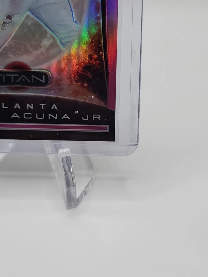 2020 CHRONICLES TITAN PINK PRIZM HOLO RONALD ACUNA JR /25 #18 BRAVES 🔥 🔥 🌟  - Image 2 of 4