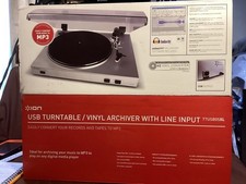 ION USB Turntable/Vinyl Archiver Model TTUSB10 NEW IN BOX -Digitize Your Vinyls 