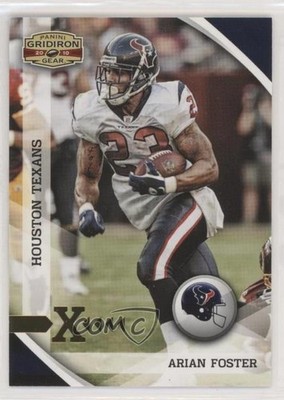 2010 Panini Gridiron Gear Gold X's 86/100 Arian Foster #56 1q9