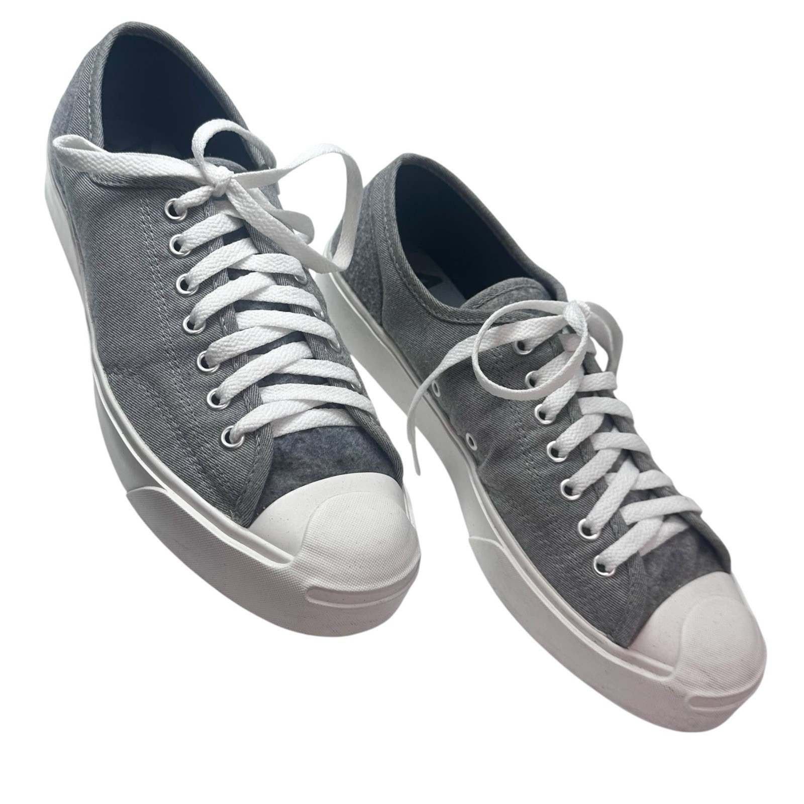 Gray Converse Jack Purcell sneakers — Carefully Chosen ❤️ Size W 11/M 9.5 thumbnail 7