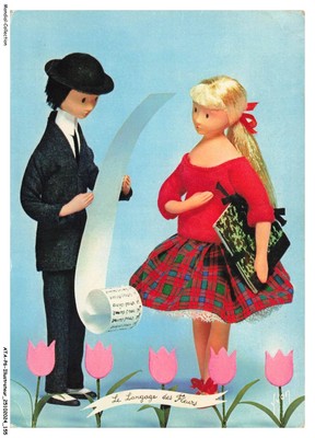 ATAP6-0441-ILLUSTRATOR - Die Puppen von Peynet - Tulpe ich erkläre Ihnen mein