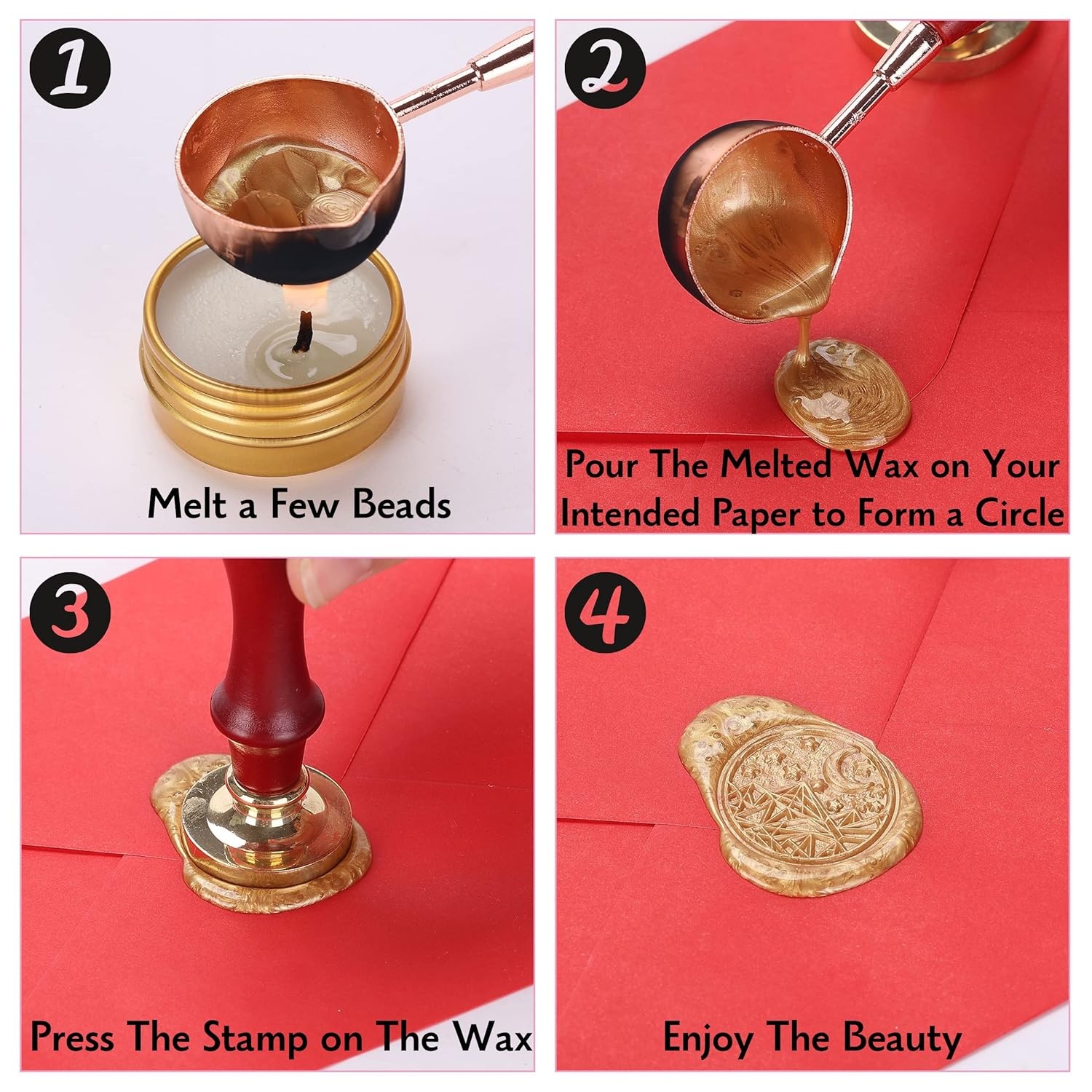 - Sealing Wax Beads, 24 Colors, Wax Seal Stamp Beads, Seal Wax, Wax Stamp Seal, 