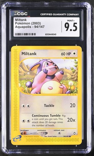 Miltank graded CGC 9.5 for sale on eBay