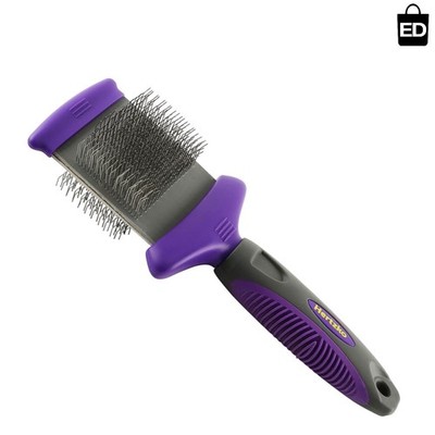 Ultimate Double-Sided Flexible Slicker Brush: Tangle-Free Grooming for Your Pets