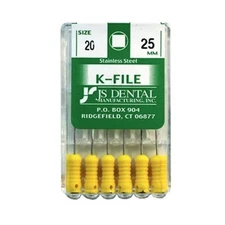K-Files Stainless Steel Endo File 21mm Length Sizes 06-90 Multiple Sizes