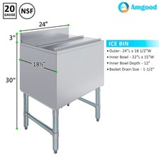 NEW 18x24 Jockey Box With 7 Circuit Cold Plate Insulated Ice Bin Under Bar #4344