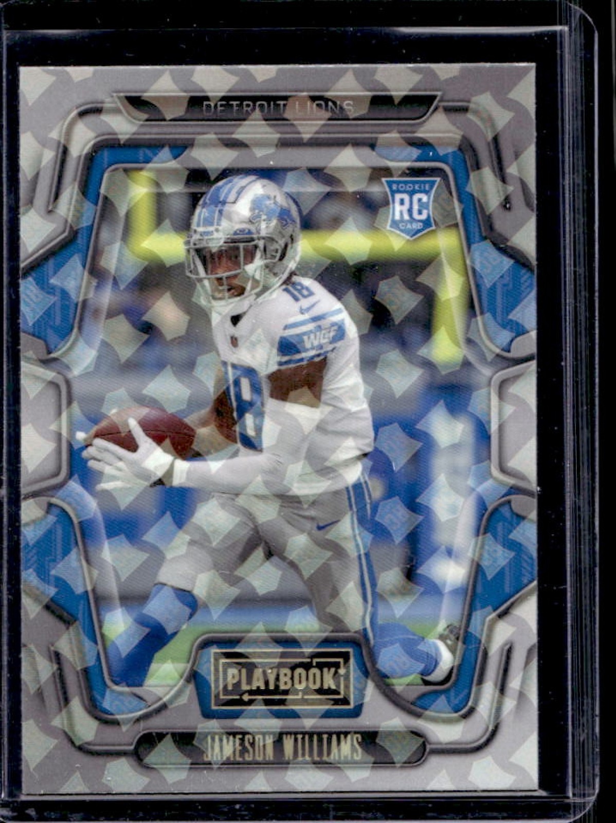2022 Playbook Jameson Williams Rookie Shield RC #108 Lions