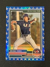 Michael Torres 2023 Panini USA Stars & Stripe Blue Stars Prizm /75 