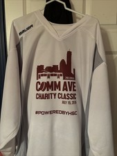 Game Worn And Signed Stephen Gionta Comm Ave Charity Classic Jersey