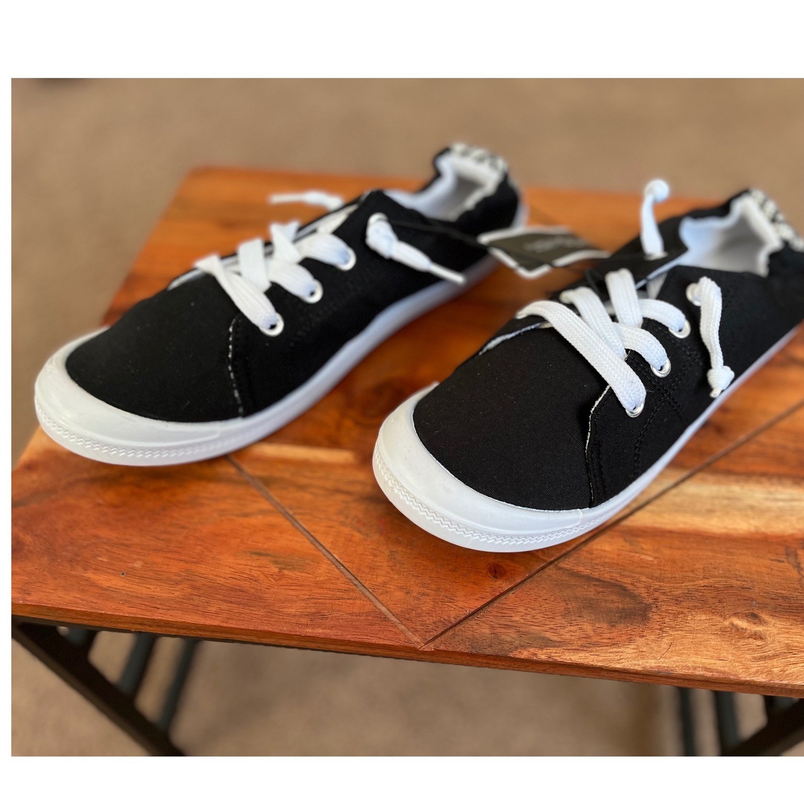 Charles Albert Comfort Black Slip On Sneakers Womens Size 8M NWT