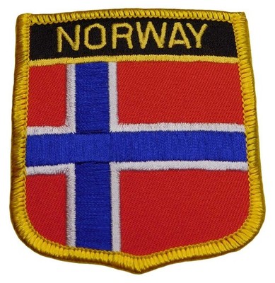 Norway Country Embroidered Iron On Patch FPS-174