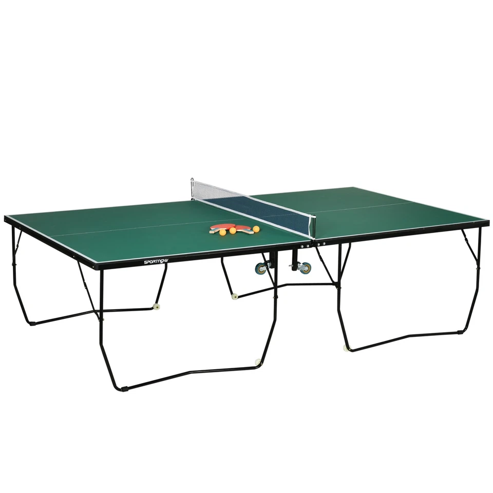 Tischtennistisch Klappbar, Tischtennisplatte mit Rollen Tischtennisspiel-Set - Bild 4 von 4