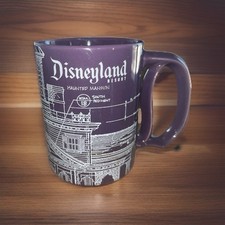 Disneyland Parks Haunted Mansion Halloween Coffee Mug Purple Disney D Ha...