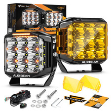 Auxbeam V-max 7inch 228w Led Driving Ditch Fog Light Pods Side Shooter Amber Drl Auxbeam V-max 7inch 228w Led Driving Ditch Fog Light Pods Side Shooter Amber Drl