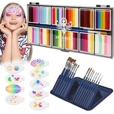 Professional Painting Kit for Adults,Water Activated Split Cake Paint 12x10gm...