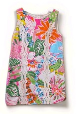 Lilly Pulitzer for Target Size 4/5 XS Kids Nosy Posey shift mini dress Euc