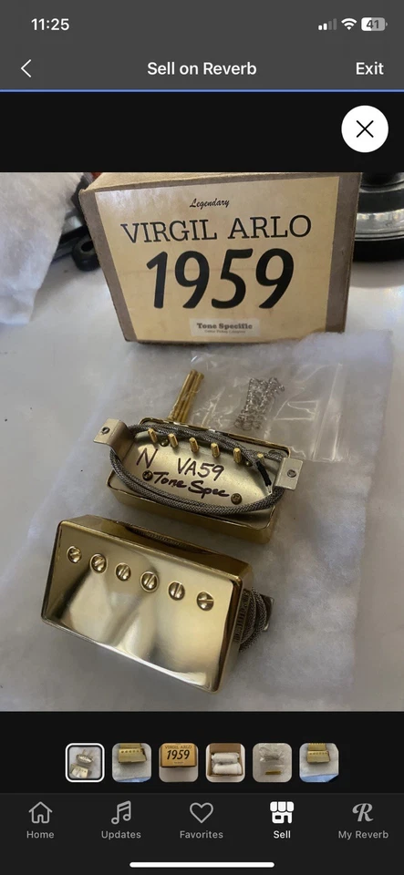 Fundas doradas Virgil Arlo Tan Label 1959 Foto 4 de 4