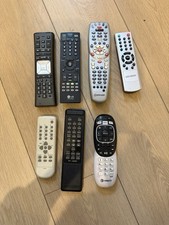 Lot of 7 Mixed TV Remotes Sony, JVC, DirecTV, LG, Phillips, Comcast Untested