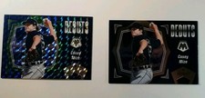 Lot of 2, Casey Mize 2021 Panini Mosaic Debuts Blue Mosaic Prizm & base Tigers 