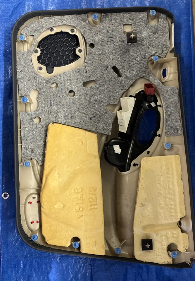 Nuevo panel de moldura de puerta Ford Taurus 1999 fabricante de equipos originales lado izquierdo cerraduras eléctricas azul denim  Foto 2 de 4