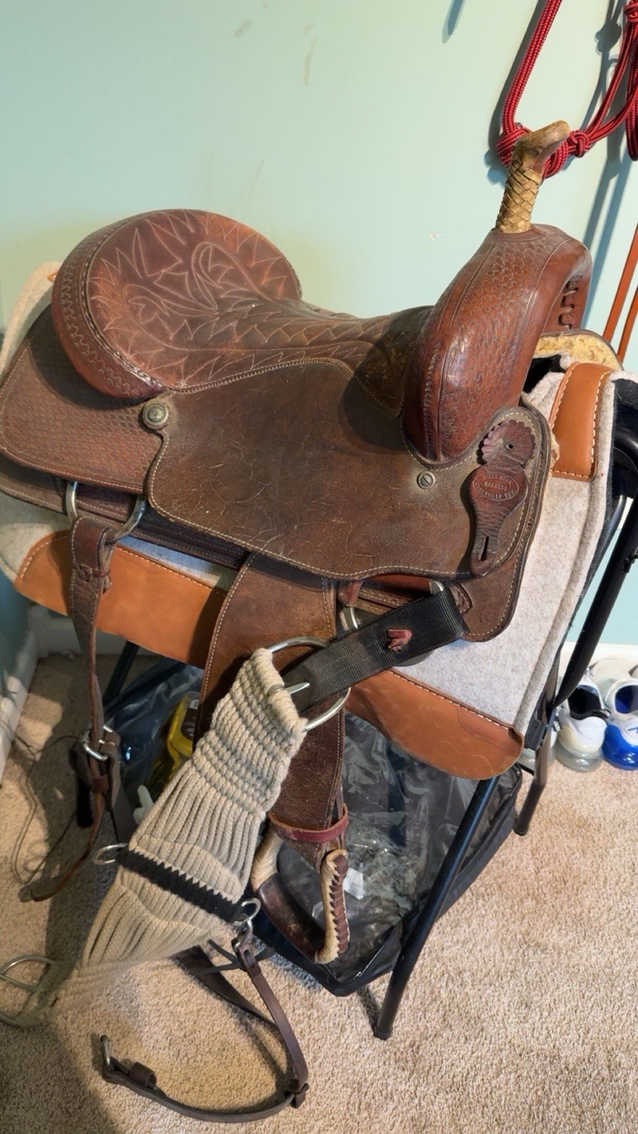 Billy Cook western barrel saddle. in great condition
