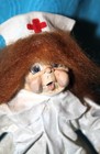  Vintage NURSE Frazzle Hair CAST ART Handcrafted 7" FIGURE 1993 Figurine — photo 7