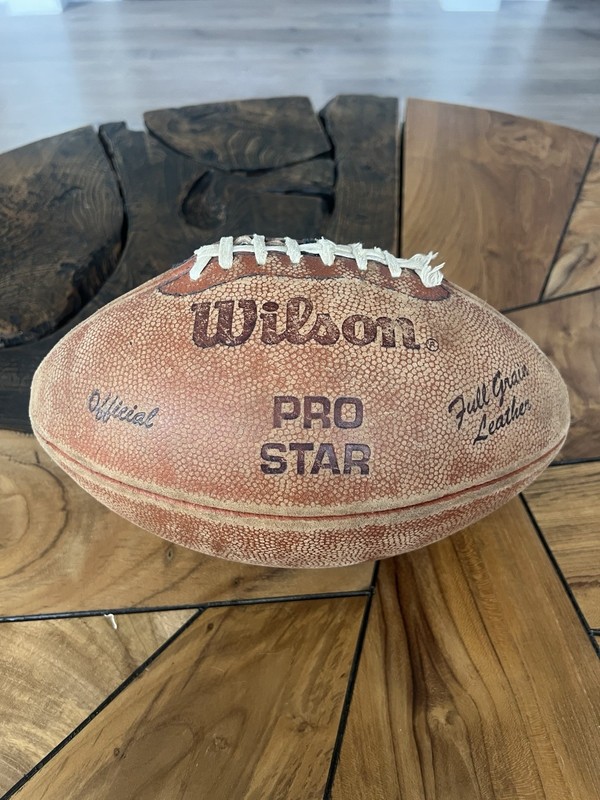 Vintage Wilson OFFICIAL Full Grain Leather Pro Star Football USA made