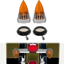 3 1/4" Motorcycle Turn Signal 2 Pack Bullet LED Rear Tail Light for Harley Dyna