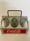 VTG Coca-Cola Aluminum 6-Pack Bottle Carrier Holder Coke Metal Caddy LOOK