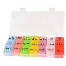Pill Organizer Box 7 Day 3 Times Box Meds Timer Medicine Prescription Rx