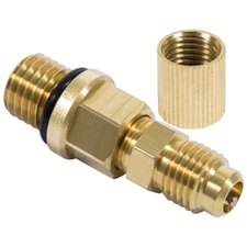 6.0L Fuel Pressure Test Fitting Adapter for 2003-2010 Ford -with Schrader Valve