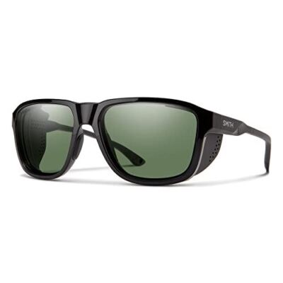 Smith Optic Embark Wrap Sunglasses in Gloss&Black/ChromaPop Polarized Gray Green