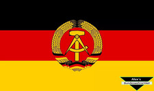 Fahne Flagge DDR  Deutschland 90x150 mit &Ouml;sen Fanartikel Deko Neu