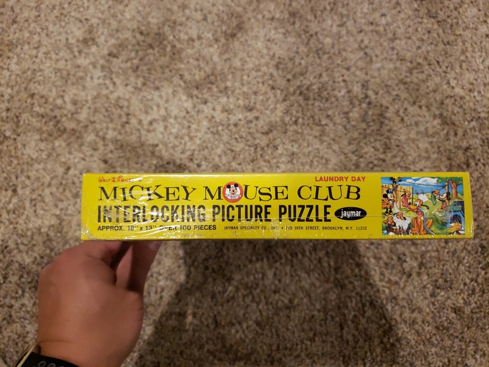 ¡SELLADO! Rompecabezas de colección Jaymar Disney Mickey Mouse Club día de lavandería 100 piezas Foto 4 de 4