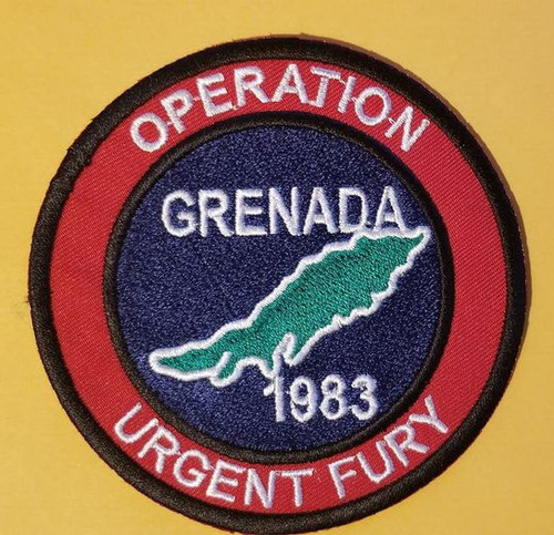 OPERATION URGENT FURY GRENADA 1983 Military Patch approx 3" round